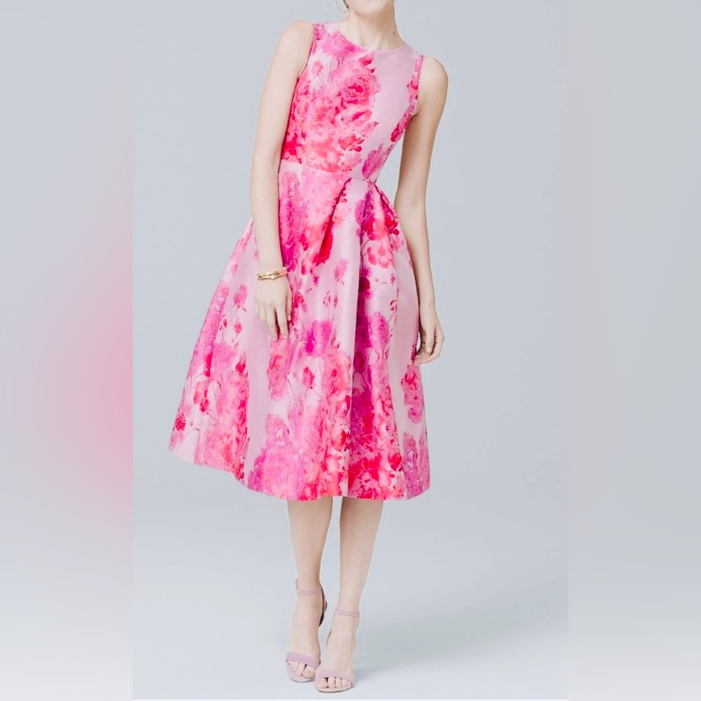 White House Black Market Pink Floral Dress - 6
